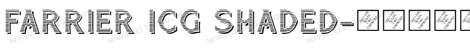 Farrier ICG Shaded字体转换